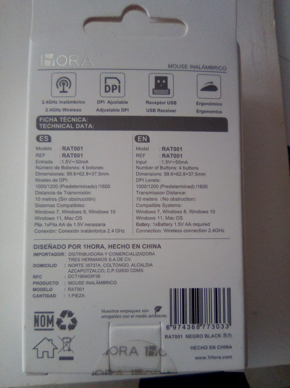 🖱️ 4 Mouses Inalámbricos 1Hora en oferta a $249 ⚡ - Imagen 3