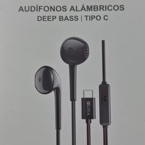 🎧 ¡10 Audífonos 1Hora Alámbricos con entrada Tipo C por solo $279! 🎧