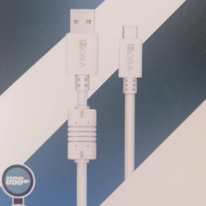foto cable para carga y datos 1hora 1.5metros blanco