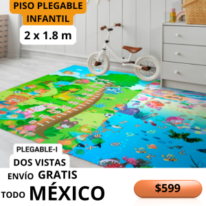 producto PLEGABLE - Piso Infantil Plegable Reversible 200x180 cm – Modelo I
