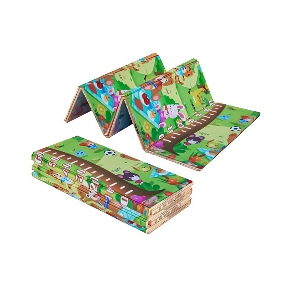 Piso plegable infantil, seguro y amortiguante. Ideal para juegos infantiles, fácil de armar y perfecto para proteger a los niños en cada espacio.