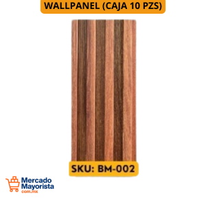 WallPanel Decorativo de WPC – Caja (10 piezas) 290x16 cm | Resistente y Elegante | BM-002