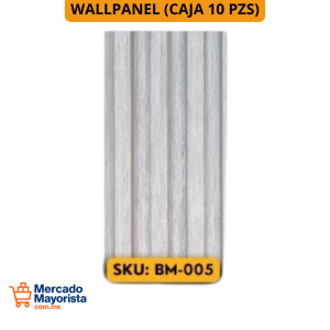 WallPanel Decorativo de WPC – Caja (10 piezas) 290x16 cm | Resistente y Elegante | BM-005