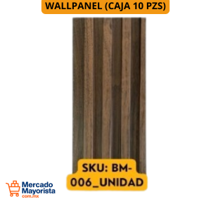 WallPanel Decorativo de WPC – Caja (10 piezas) 290x16 cm | Resistente y Elegante | BM-006_UNIDAD