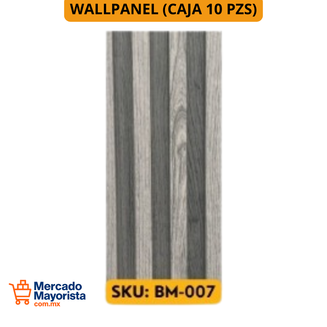 WallPanel Decorativo de WPC – Caja (10 piezas) 290x16 cm | Resistente y Elegante | BM-007