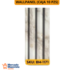 WallPanel Decorativo de WPC – Caja (10 piezas) 290x16 cm | Resistente y Elegante | BM-1171