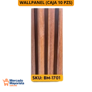 WallPanel Decorativo de WPC – Caja (10 piezas) 290x16 cm | Resistente y Elegante | BM-1701
