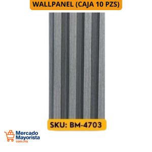WallPanel Decorativo de WPC – Caja (10 piezas) 290x16 cm | Resistente y Elegante | BM-4703