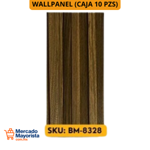 WallPanel Decorativo de WPC – Caja (10 piezas) 290x16 cm | Resistente y Elegante | BM-8328