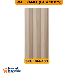 WallPanel Decorativo de WPC – Caja (10 piezas) 290x16 cm | Resistente y Elegante | BM-A03