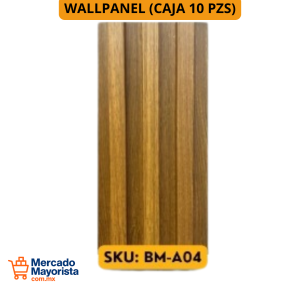 WallPanel Decorativo de WPC – Caja (10 piezas) 290x16 cm | Resistente y Elegante | BM-A04