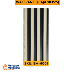 WallPanel Decorativo de WPC – Caja (10 piezas) 290x16 cm | Resistente y Elegante | BM-HOO1